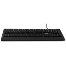 Nilox NXKBIT000014 USB-Tastatur, leicht und kompakt mit italienischem Layout, verschleißfest, Kabel 1,5 m, Schwarze Tastatur, kompatibel mit Windows, Linux und Mac