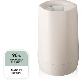 Vacu Vin Flaschenkühler , Sandfarben , Kunststoff , 1 l , 13.6x13.6x21.3 cm , Made in Europe , doppelwandig, für alle gängigen Flaschentypen, Isolierwirkung, keine Kondenswasserbildung , Barzubehör & Weinzubehör, Weinkühler