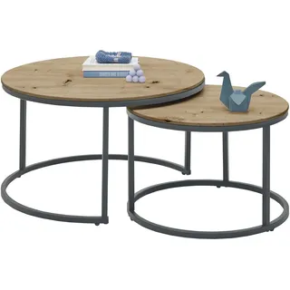 Stolkom Gino 2 Schwarz Eiche 80 x 75 cm / 60 x 40 cm