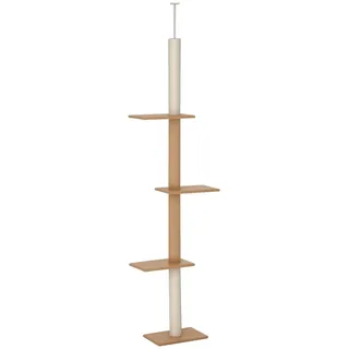 PawHut Kratzbaum Deckenhoch 228-260 cm Khaki/Grün