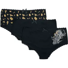 Gothicana by EMP  Gothicana X The Crow 3-Pack Panties  Panty-Set  schwarz