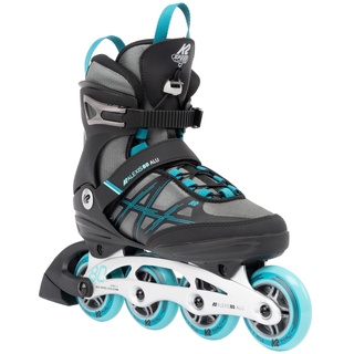 K2 Skates Damen Inline Skates ALEXIS 80 ALU, grey - cyan, 30G0417.1.1.070