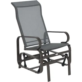 Outsunny Gartenstuhl 73 x 78 x 105 cm grau+braun