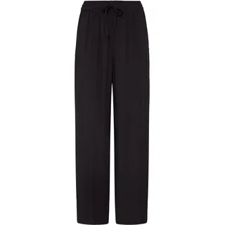 Relaxhose OXMO "Relaxhose OXElvy", Damen, Gr. 34, N-Gr, schwarz (meteorite), Obermaterial: 100% Viskose LENZING ECOVERO CV LenzEcov., Hosen Relaxhose