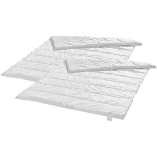 Bodyprotect - ECOLine Bettdecken, 155 x 220 cm, 2er Set, 4-Jahreszeitendecken, 100% Mikrofaser, für Allergiker geeignet - Weiß