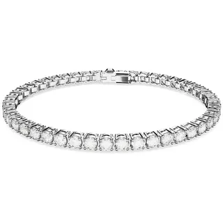 Swarovski Matrix Tennis Armband, Weiß Rhodiniert 16 cm