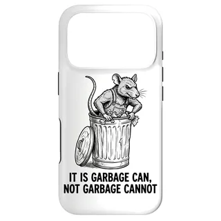 Hülle für iPhone 17 Pro Lustiger Retro-Abfalleimer für Ratten, kein Müll, kein Straßenüberlebender