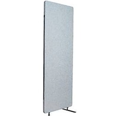 Akustik-Raumteiler Luxor, 1 Panel, mit Standfüßen, ca. 7 kg, B 600 x T 35 x H 1680 mm, recycelte Materialien, hellgrau