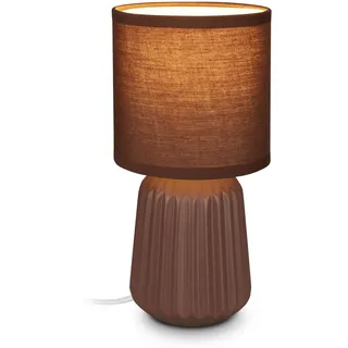 B.K.Licht Nachttischlampe Braun
