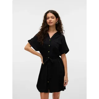 Vero Moda Hemdblusenkleid Schwarz 36