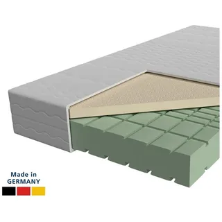 AM Qualitätsmatratzen | Premium Latex-Matratze 180x200 cm | H3 | Kaltschaummatratze mit 4 cm Latex-Auflage | 23 cm Höhe | Germany | 180 x 200 cm
