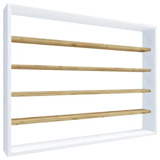 VCM Küchenregal 80 x 60 x 10 cm Weiß/Eiche