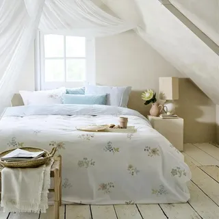 Pip Studio Bettwäsche-Garnitur Blossom Chique  Farbe Weiss Größe 135x200+80x80 - Weiß