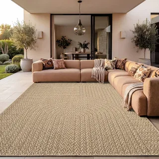 Paco Home Outdoor-Teppich 160 x 230 cm Beige