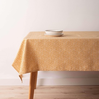 Belum Tischdecke, schmutzabweisend, Jacquard, Größe 100 x 80 cm, schmutzabweisend, extra weich, goldfarben, Stoff 70% Baumwolle, 30% Polyester, Modell 31990C