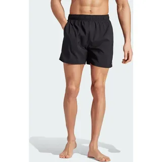 Adidas Solid CLX Short-Length Badeshorts Black / Lucid Lemon XS