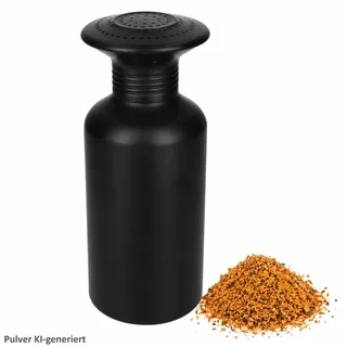 Pommes-Salzstreuer Aluminium Ø7,8cm H19,5cm schwarz Gewürzstreuer - Schwarz
