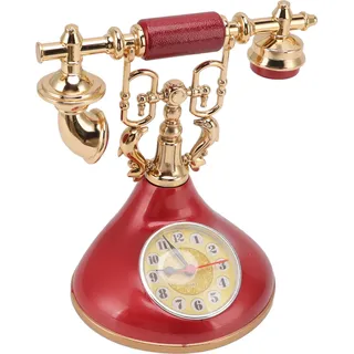 Vintage Telefon Wecker - Einzigartig, Elegant, Präzise Zeit, Nachttischuhr für Zuhause, Café, Büro, YF020