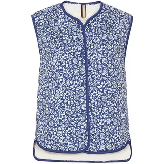 camel active Damen Weste mit Blumenprint Blau, womenswear-34