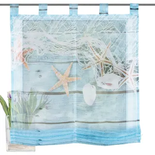 Home fashion MARITIM Schlaufen 80 x 140 cm Blau 1 Stück