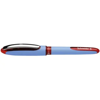 Schneider 183402 Schreibgeräte Tintenroller One Hybrid N 03, Hybrid-Needlespitze, 0,3 mm, rot,