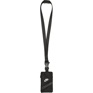 Nike Unisex – Erwachsene Lanyard Badge Zip Schlüsselband, Black/Black/White,