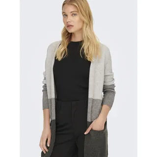 ONLY Longstrickjacke »ONLQUEEN L/S LONG CARDIGAN KNT NOOS«, grau