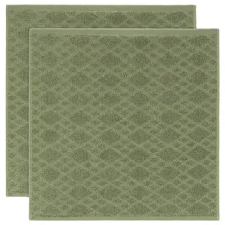 Vossen Geschirrtuch-Set , Grün , Textil , 2-teilig , Uni , 50x50 cm , hochwertige Qualität , Heimtextilien, Geschirrtücher & Schürzen, Geschirrtücher