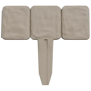 10 Stück Cobblestone Blumenbeet Grenze von Pure Garden