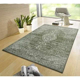 HANSE HOME Meridional Kurzflorteppich 235 x 320 cm Grün/Mehrfarbig