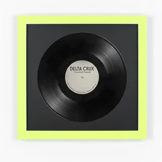 K-Möbel Schallplatten Bilderrahmen 40/40 2er Set , Grün , Holz , Rechteckig , 40x40 cm , Bilder & Rahmen, Bilderrahmen, Holzrahmen