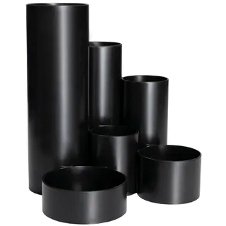 Maul Stiftehalter MAULtubo Ø15x12,5 cm | Schreibtisch Organizer mit 6 Köchern | Büro Organizer für Stifte, Kugelschreiber, Pinsel und Schere | Stilvoller Stifte Organizer | Schwarz