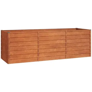 vidaXL Hochbeet Rostig 240x80x77 cm Cortenstahl