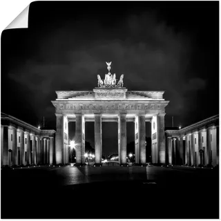 Artland Wandbild »Berlin Brandenburger Tor I«, Gebäude, (1 St.), als Leinwandbild, Poster in verschied. Größen, schwarz