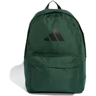 adidas Classic 3BARS Backpack, Unisex Rucksack, Collegiate Green/Black, 27.4 L - IS7053