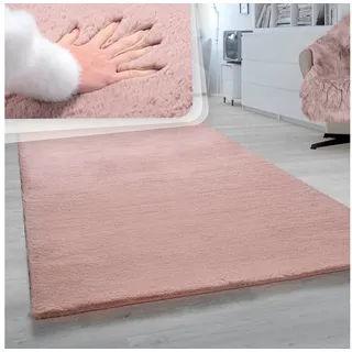 Rabbit 780 Fellteppich 120 x 160 cm pink