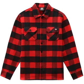 Dickies New Sacramento Langarmhemd - Red - S