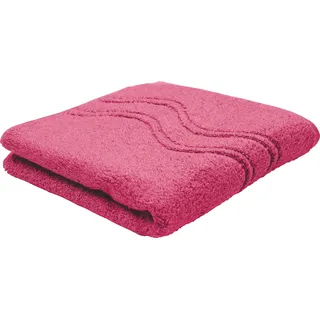 ROSS "Cashmere feeling" 100% Baumwolle, mit Wellen-Bordüre, große Farbauswahl, malve
