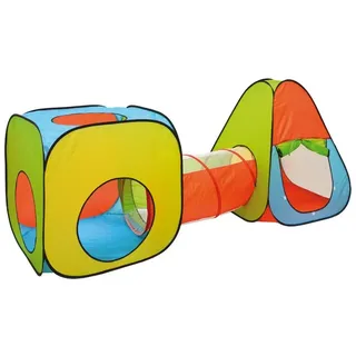 LittleTom Bällebad Spielzelt Set 260x90x100cm Popup Spielhaus Kinder Zelt Tunnel