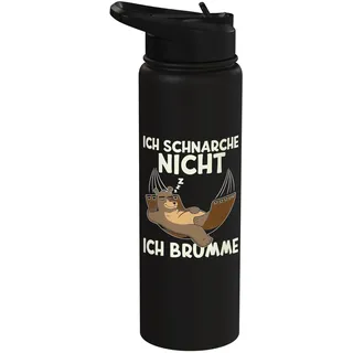 Ich Schnarche Nicht Ich Brumme | Schlafshirt Pyjama Schlaf Stainless Steel Insulated Water Bottle