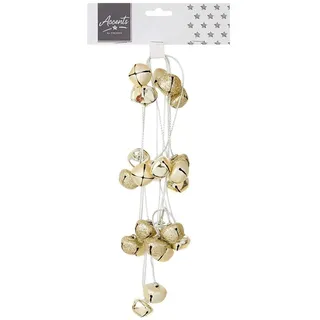 Weihnachten Jingle Bell Girlande Dekoration 1.75M - Gold