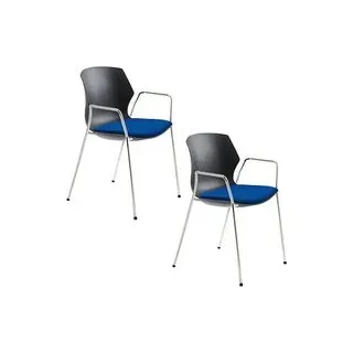 Mayer Schalenstühle myPRIMO 2511 01 01 A 26 396 blau Stoff, 2 St.