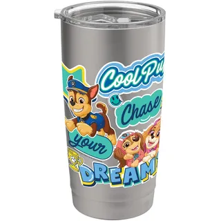 Offizielles Paw Patrol Cool Pup Chase your Dreams Doppelwandiger Edelstahl-Thermobecher