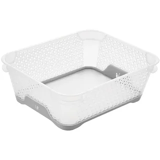 KEEEPER Stapelkorb Jonas 20 cm x 16 cm x 7 cm 1-tlg. grau