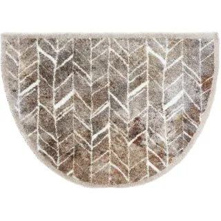 Astra Fußmatte »Pure&Soft 018« halbrund 7 mm Höhe Sauberlaufmatte, weiche Oberfläche, waschbar, rutschfest,