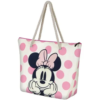 Disney Minnie Dots Strandtasche Polyester Rosa
