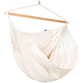 LaSiesta Habana Latte-Hängestuhl Kingsize aus Bio-Baumwolle natur weiß / 1 Pe...
