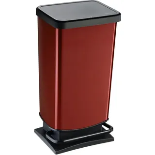 Rotho Paso Treteimer 40l rot metallic - Rot