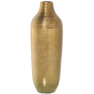 Bodenvase aus Keramik in Gold, 21 x 63 cm