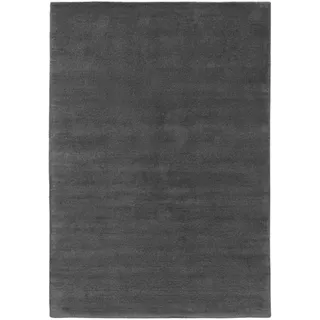 benuta nest Wollteppich Bent Anthrazit 120x170 cm - Naturfaserteppich aus Wolle